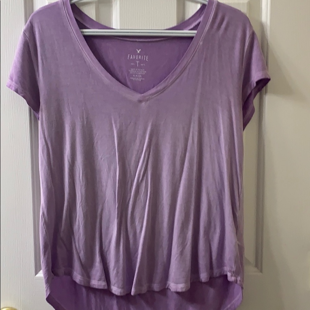 American eagle purple short sleeve